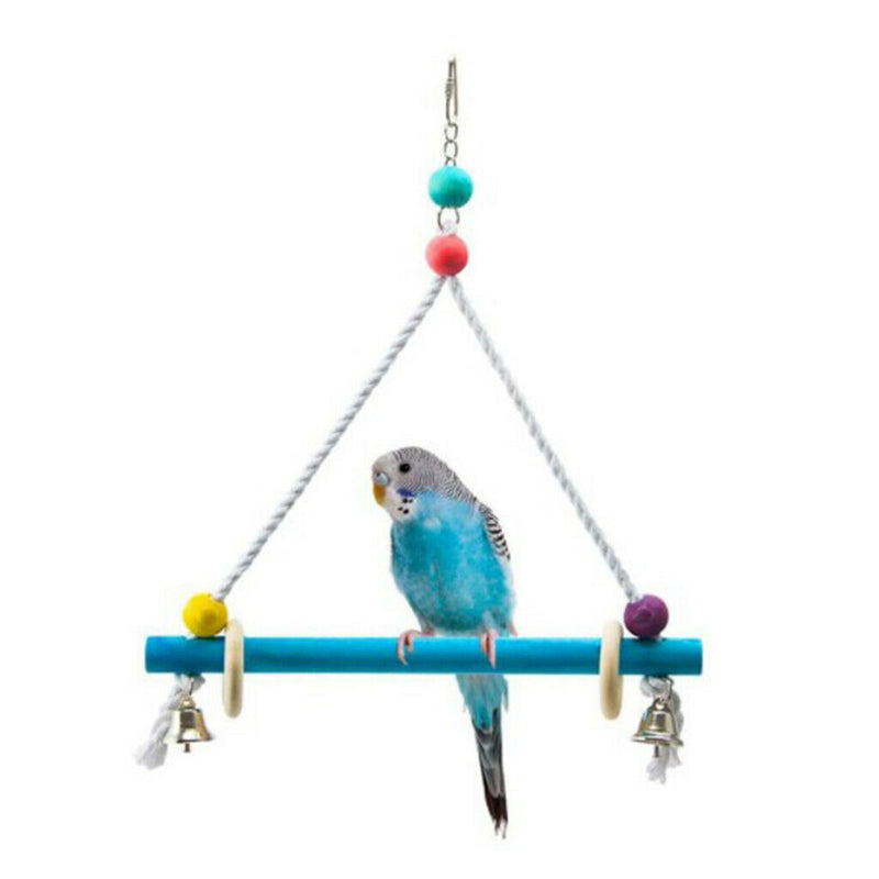 Handmade Birds Swing Parrots Perch Medium Birds Finches Budgie Parakeet