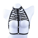 Women Girls Sexy Leather Halterneck Gothic Body Strap Harness Top Punk Gothic FT