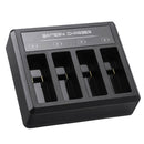 4 Channel Battery Charger with USB Type C Cable for GoPro Hero 8 7 6 5 A