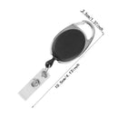Retractable Office ID Card Badge Reel Holder C/Clip Carabiner