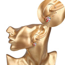 Pair of Big Ring Style Ear Hoops Earrings Earbobs Eardrop Jewelry for Women