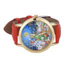 Christmas Pattern Analog Quartz Vogue Watches Leather Analog Quartz Wristwa
