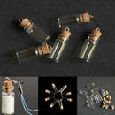 10pc Mini Perfume Bottle Small Bottle Oil Container Necklace Jewelry Accessories
