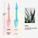 2Pcs Plastic Garden Succulents Transplant Planting Digging Tool Light Blue