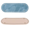 2pcs 64 Holes PU Bag Pad Shaper Tote Bottom Insert Hand-woven Bag Accessory