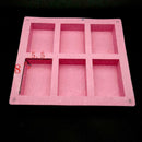 6 Cavity Silicone Rectangle Soap Mould Homemade DIY Mold Making Cake X W7K0