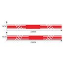 230x16cm Long Stripe Totem PVC Car Styling Stickers Side Skirt Decals Graphics