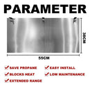 Outdoor Patio Heat Focusing Reflector Shield Save Propane & Natural Gas