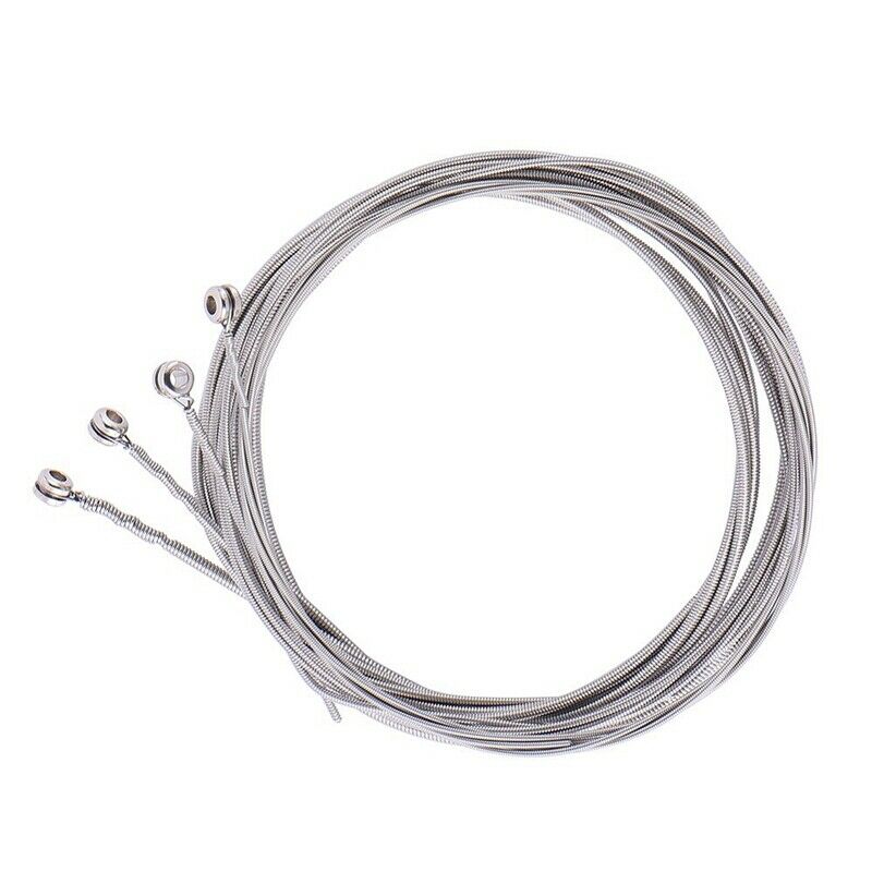 4 Pcs Stainless Steel Bass Strings Bass Guitar Parts Accessories Guitar Str