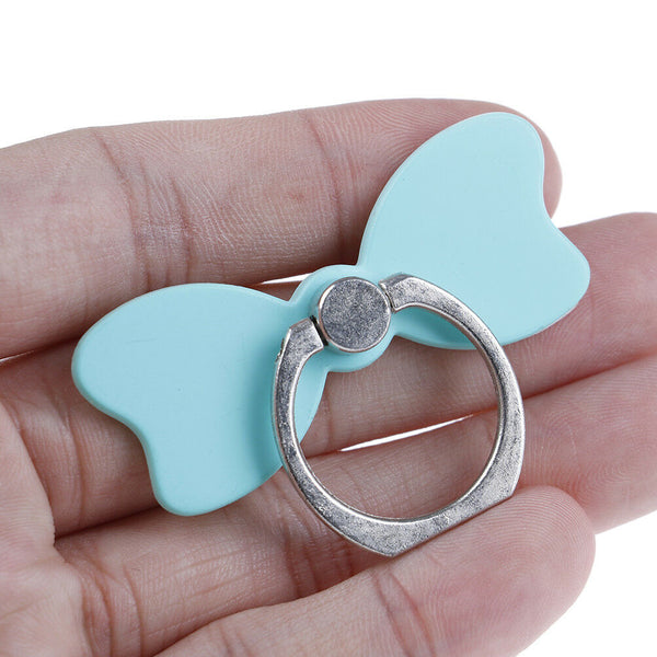 360 Degree Adjustable Finger Rings bow tie shape Phone Stand Holder Phone'Hol ES