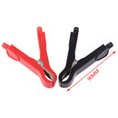 1Pair 30a insulated crocodile clips 90mm low voltage test alligator clamps OZ