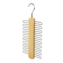 Store 20 Bar Wooden Tie Hanger - Scarfs & Belt Rack Organiser