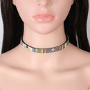 Ethnic Style 6 Pcs/Set Choker Necklace Set Fashion Lace Embroidery Jewelry