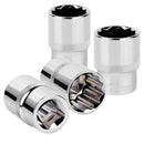 13pcs 1/4 Sleeve Wrench Set Adapter Short Long Socket 4-14mm Deep Socket