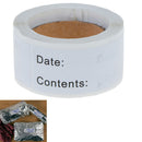 125pcs Food Storage Labels Refrigerator Freezer Labels Adhesive Label BX