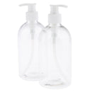 2pcs Large Lotion Bottles Travel Shampoo Containers Pump Refillable Bottles