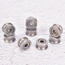10pc U624ZZ U groove ball bearing guide pulley for rail track linear 4*1  3C