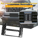 Carbon Fiber Center A/C Air Vent Trim Cover for Land Cruiser Prado 10-18