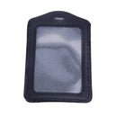 15 Pcs Vertical style Black Artificial leather business ID badge card holde