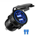 12V Dual USB QC 3.0 Car Cigarette Lighter Socket Splitter Fast Charger Adapter