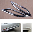 2X Chrome Plated Rear Bumper Fog Light Cover Molding Trim Fit for Hyundai Sonata