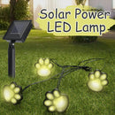 Solar Powered Animal Paw Prints LED Light Path Landscape Lamp Outdoor Garden