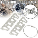 Liquid Alcohol Stove Stainless Steel Cross Bracket Stove Accessories Alcoho Q3H2
