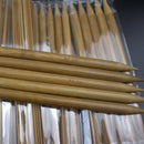 75pcs/set 15 Sizes 20cm Double Pointed Carbonized Bamboo Knitting Needles S M5L2