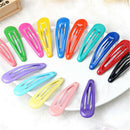 10 Mixed Color Enamel Snap Hair Grip Hair Clips Baby Bows Girls Hair MO