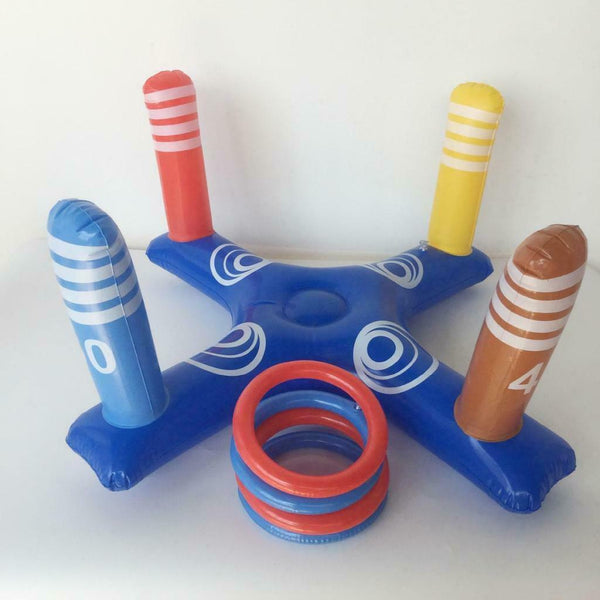 Outdoor Games For Family - Ring Toss Yard Games For Kids & Adults Blue