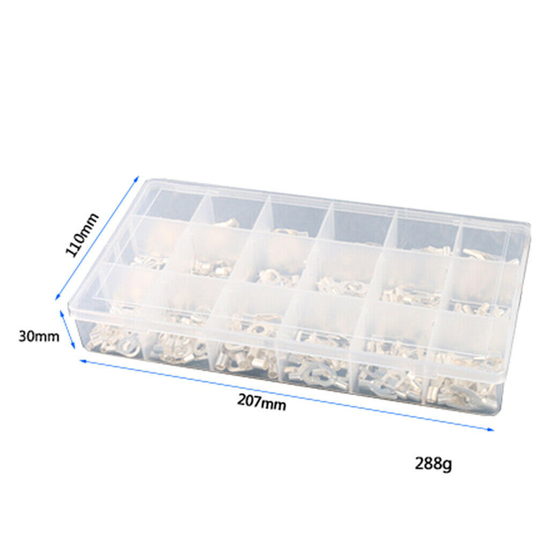 420 Piece Cold Pressed Non-Insulated Ring Terminal Fork Connector Crimp