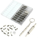 Hot 1000pcs Tiny Screws Nut+Screwdriver Watch Glasses Repair Tool Set Kit MO