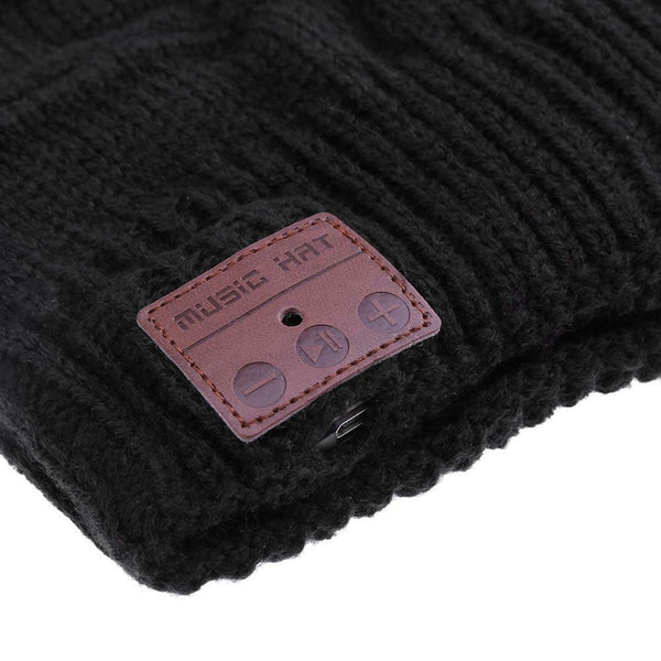 Unisex Winter Dual Fabric Wireless Bluetooth4.0 Music Horizontal Grain Hat A#S