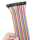 40pcs 20cm 2.54mm female to female breadboard jumper wire cable for arduino JR