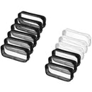 6 Pieces Clear PVC Pen Pencil Case with Zipper, for School Office Stationer T8K1