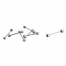 60 Pcs Bulk Lots Eyebrow Jewelry Belly Tongue Bar Ring Elegan