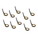 40pcs Stainless Steel Fishing Rod Guides Tips Top for Rod Building Repair