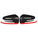2 X Abs Side Door Rearview Mirror Cap Cover Trim For Mercedes Benz A Cla Gl