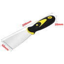Rubber Handle Spatula Blade 1inch&2inch&3inch Stainless Steel Solid Durable