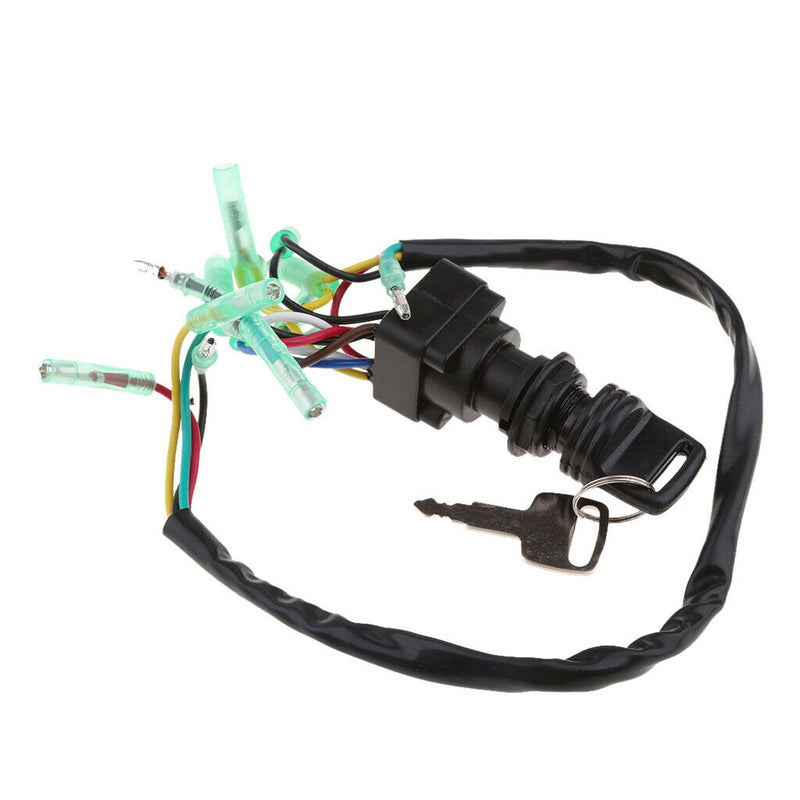 1 Set Ignition Switch Key Replacement Outboard PN 703-82510-43-00 Black