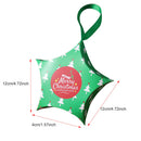 8pcs Party Candy Box Sugar Storage With Ribbon Star Shape Christmas Decoration