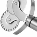 Stainless Steel Rustproof Ravioli Cutter Double Pastry Wheel Restaurant Knives
