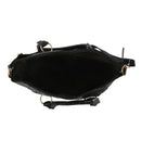 Women's Shoulder Bag in imitation leather Satchel Cross Body Tote Bag (Blac D2S3