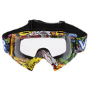 Motocross Snowmobile Snowboard Goggles UV Protector Eyewear Clear Plastic Clear