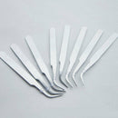 2Pcs Stainless Steel Nail Art Tweezer Tool Gems Eyelash Nail Art Picking Tools