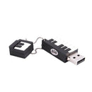8GB Piano USB2.0 Flash U disk Black and white