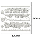 Metal Cutting Dies Stencil for DIY Scrapbooking Letter Flower Embossing (A)