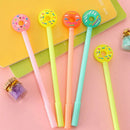 Donut Gel Pen 0.38mm Point Black Ink Pen Stationery For Students Office School