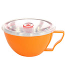 Stainless Steel Instant Noodle Bowl with Lid and Handle Lunch Bowl for Meal