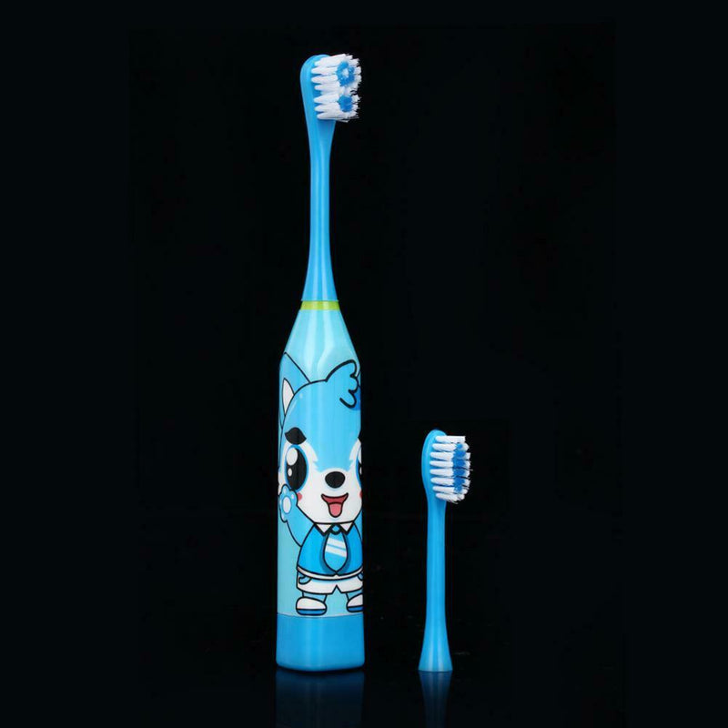 Children Auto Electric Toothbrush Ultrasonic Waterproof Tooth Brush (Blue) A